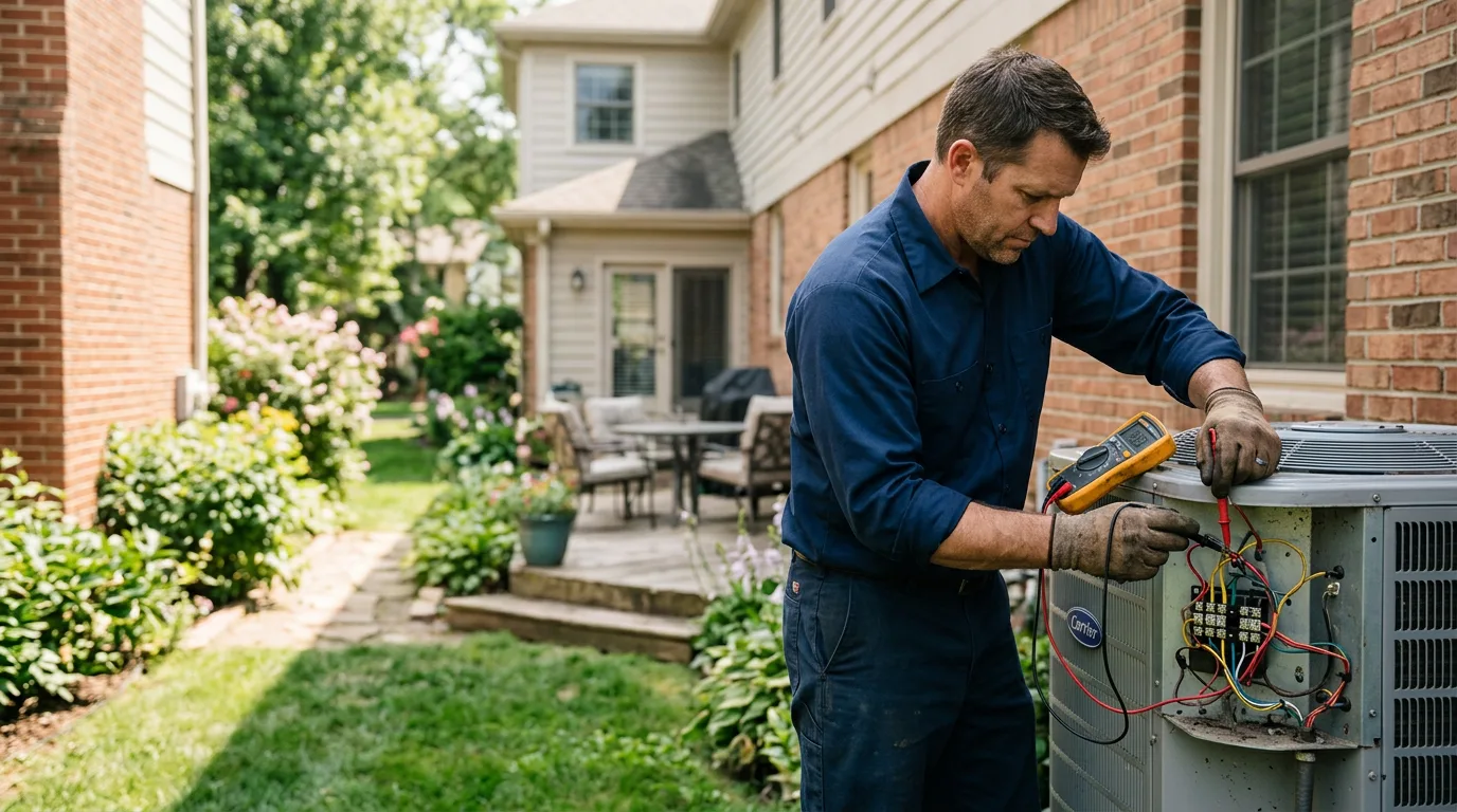 HVAC technician working near Hammond, NY